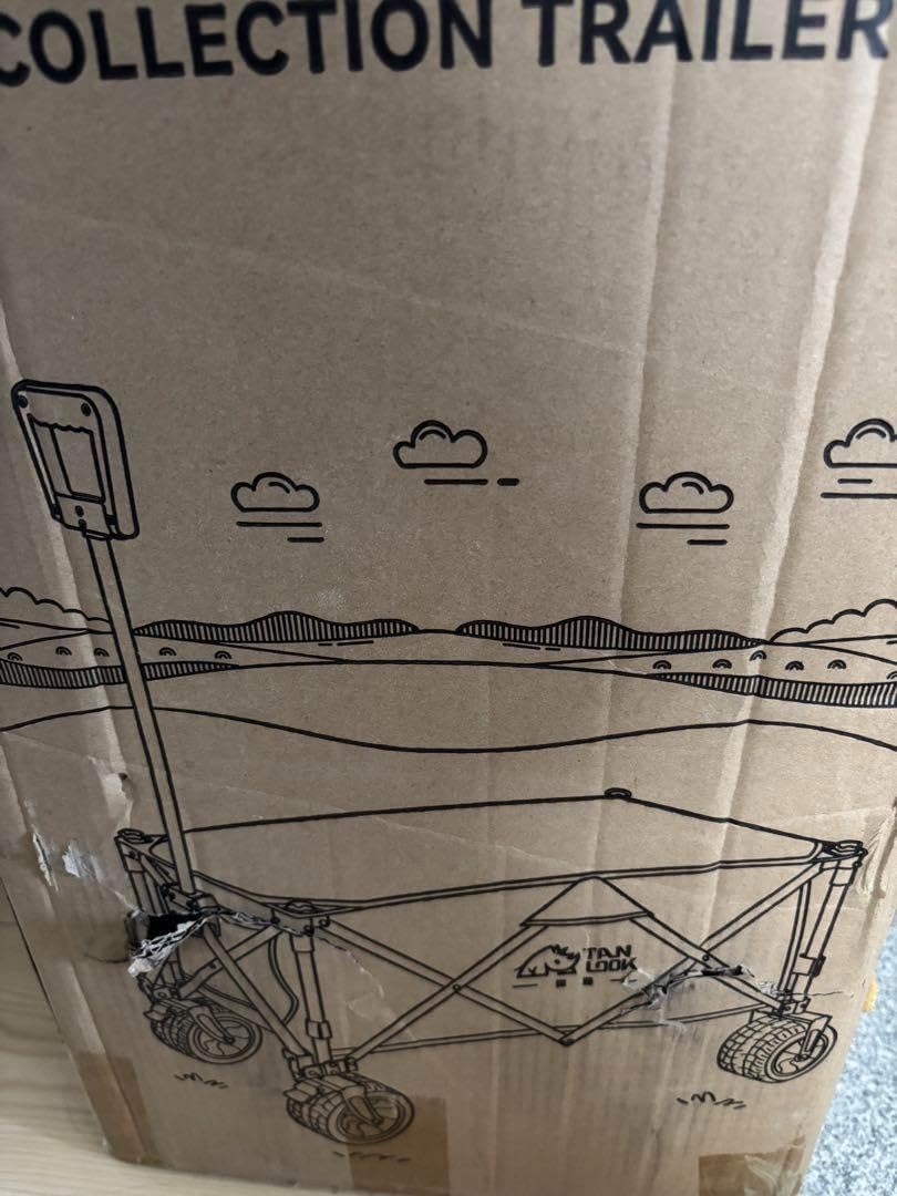 キャリーワゴン アウトドアワゴン 3秒折り畳み 片手操作可能 タイヤ 大